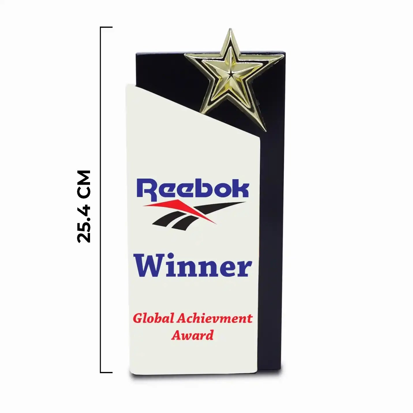 Top-tier Regal Wooden Trophy with Metal Star Img 2